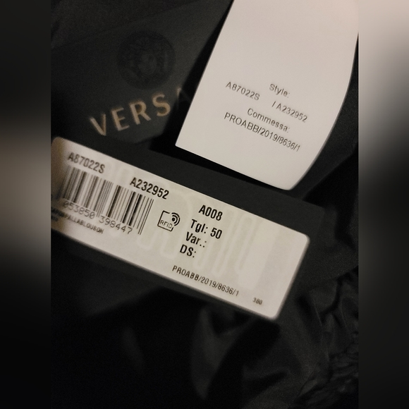 Versace windbreaker jacket Black Size 50 Brand new - Picture 7 of 7